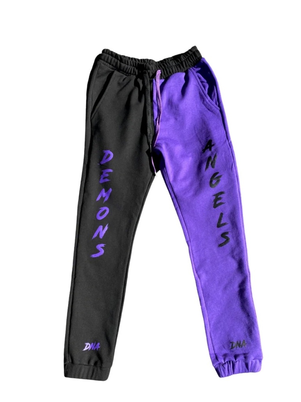 DNA Demons and Angels Grape Split Sweatpants Size XS